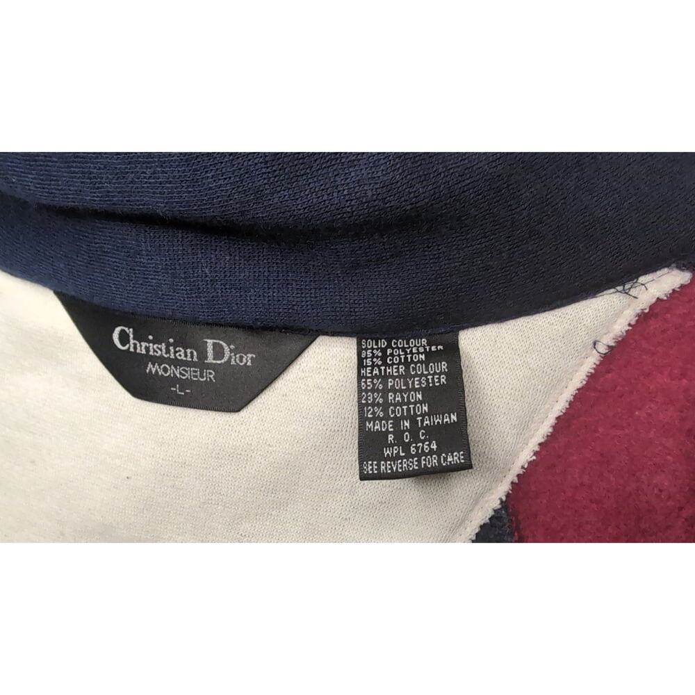 Vintage Dior Tracksuit Set Mens L Colorblock Jacket Pants 90s - Picture 9 of 12